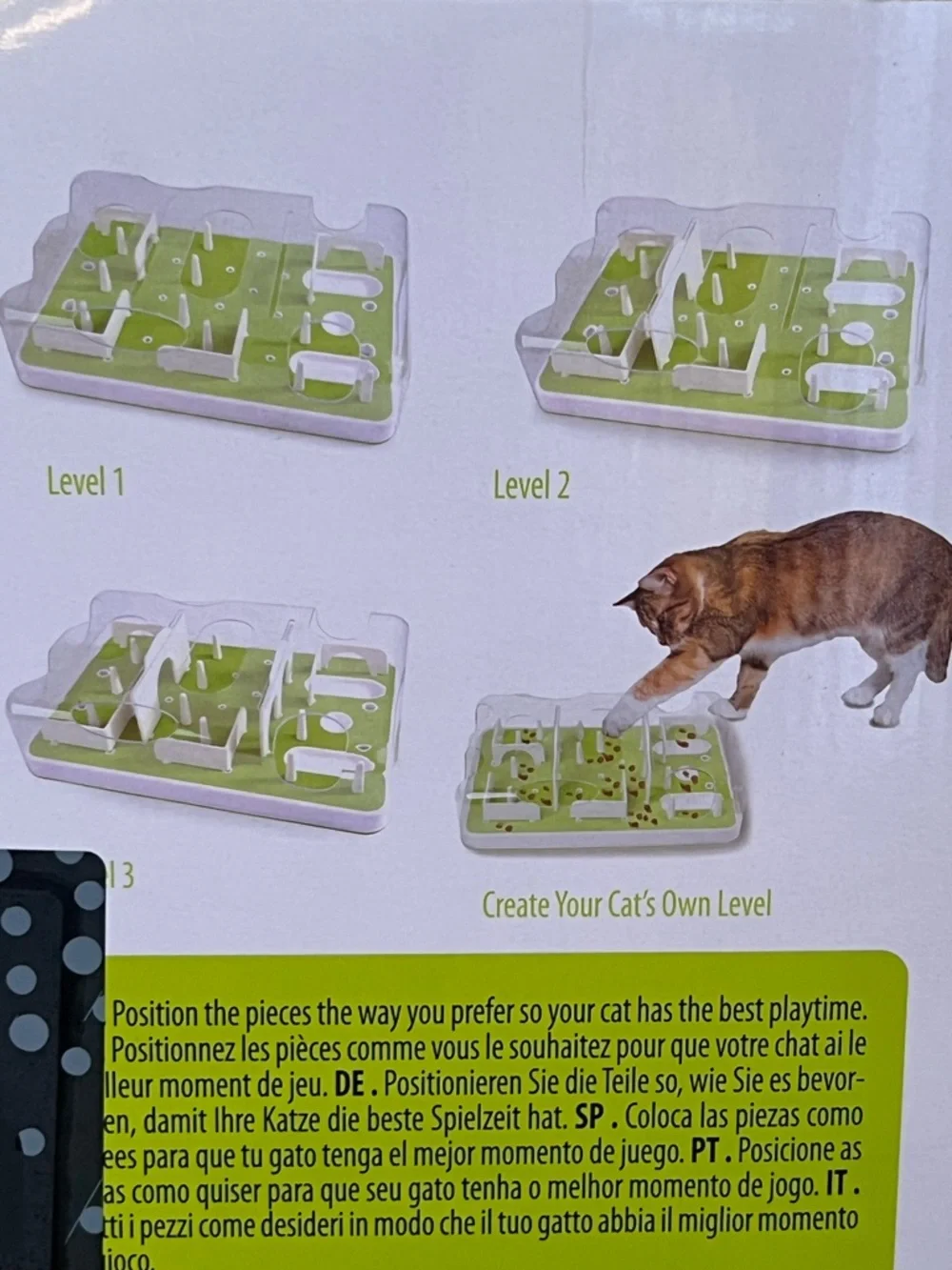 All For Paws Interactive Puzzle Cat Feeder - Light Green